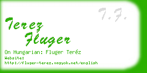 terez fluger business card